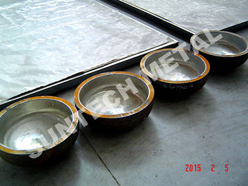 चीन Explosion Clad B171 C71500 / A516 Gr.70 Copper Clad Head for Anti-corrosion आपूर्तिकर्ता