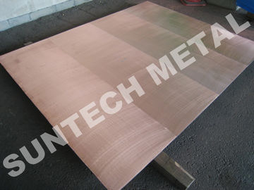 चीन Explosion Bonded 316L Copper Clad Tubesheet for Corrosion Resistance आपूर्तिकर्ता